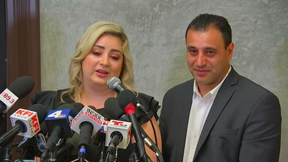 Anni and Ashot Manukyan give a press conference