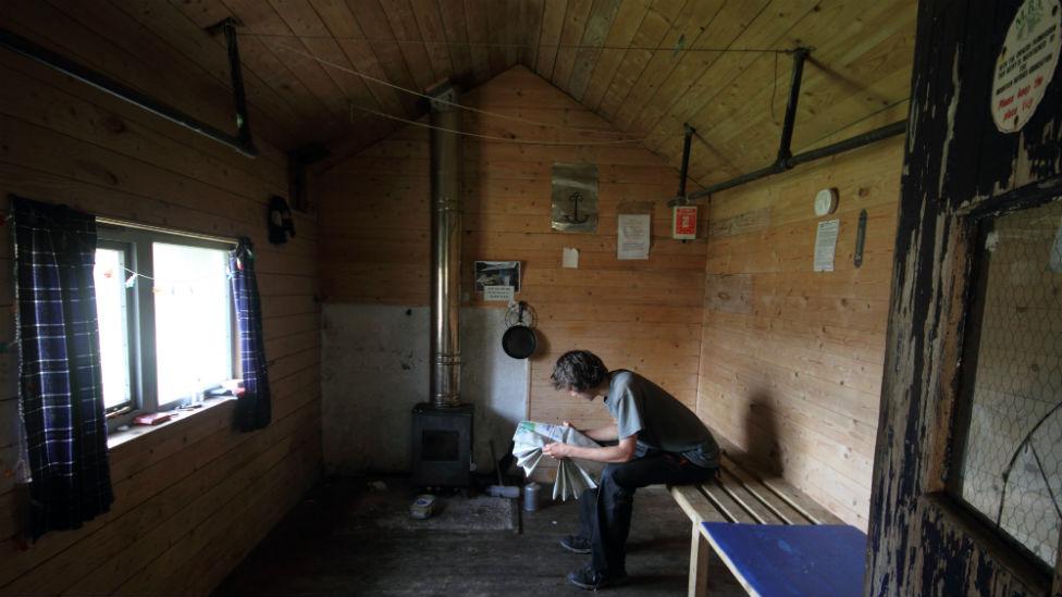 Hutcheson hut inside