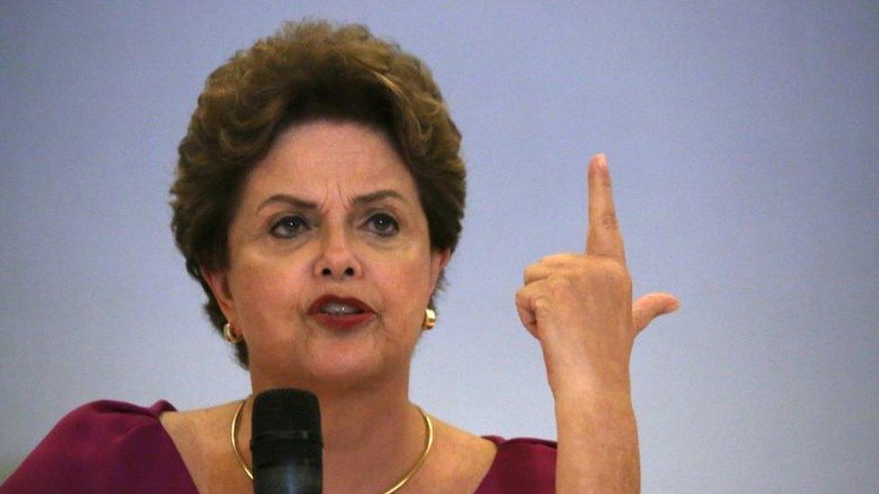 Former Brazilian President Dilma Rousseff speaks during a news conference in Rio de Janeiro, Brazil March 26, 2018.