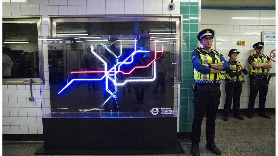 British Transport Police officers