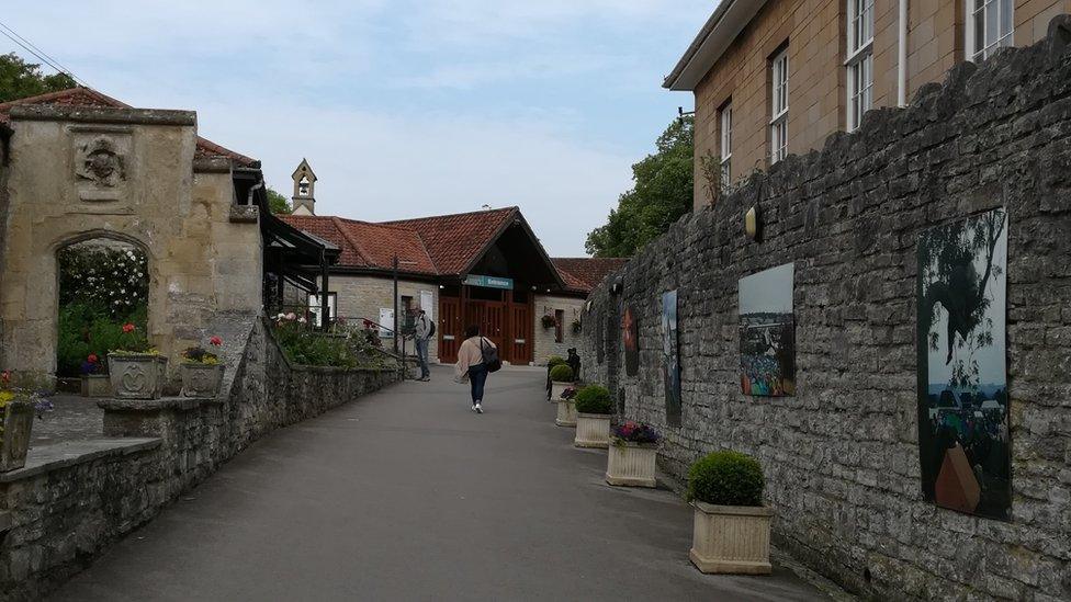 Entrance to the abbey