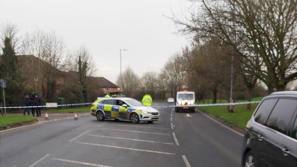 Essex Police image of Parklands in Waltham Abbey following a fatal collision