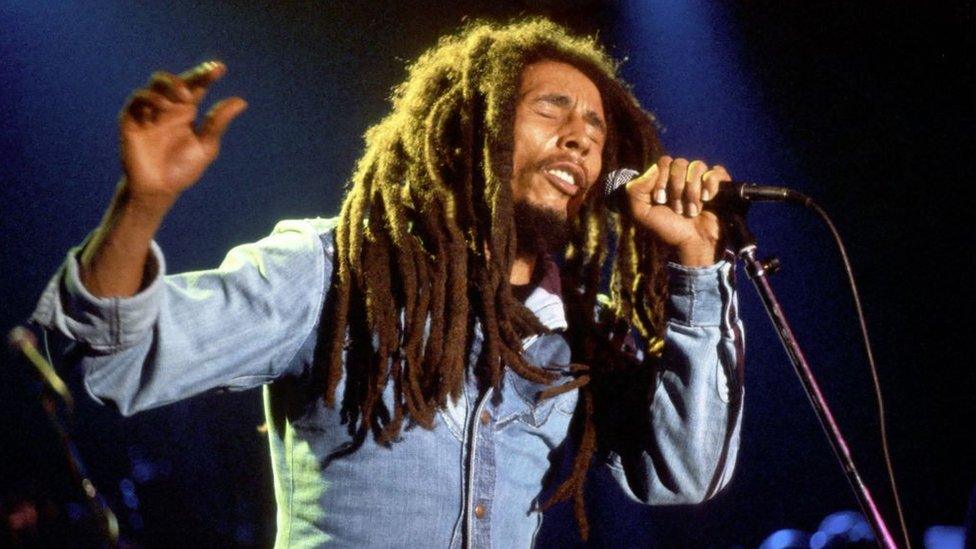 Bob Marley performing