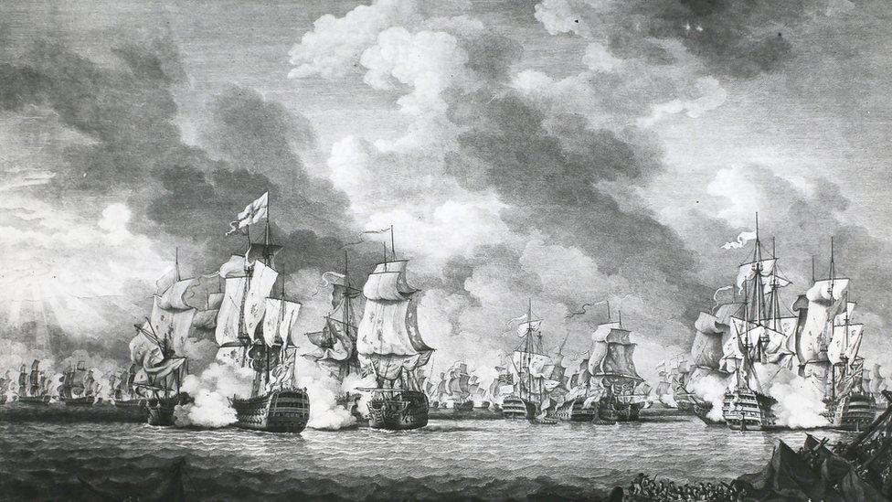 The Battle of Saintes in 1782