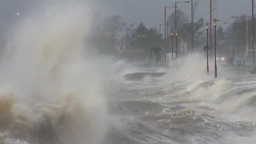 Storm batters coast