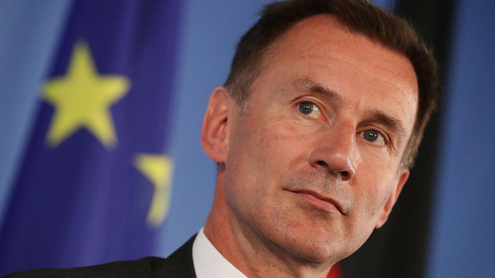 Former cabinet minister Jeremy Hunt