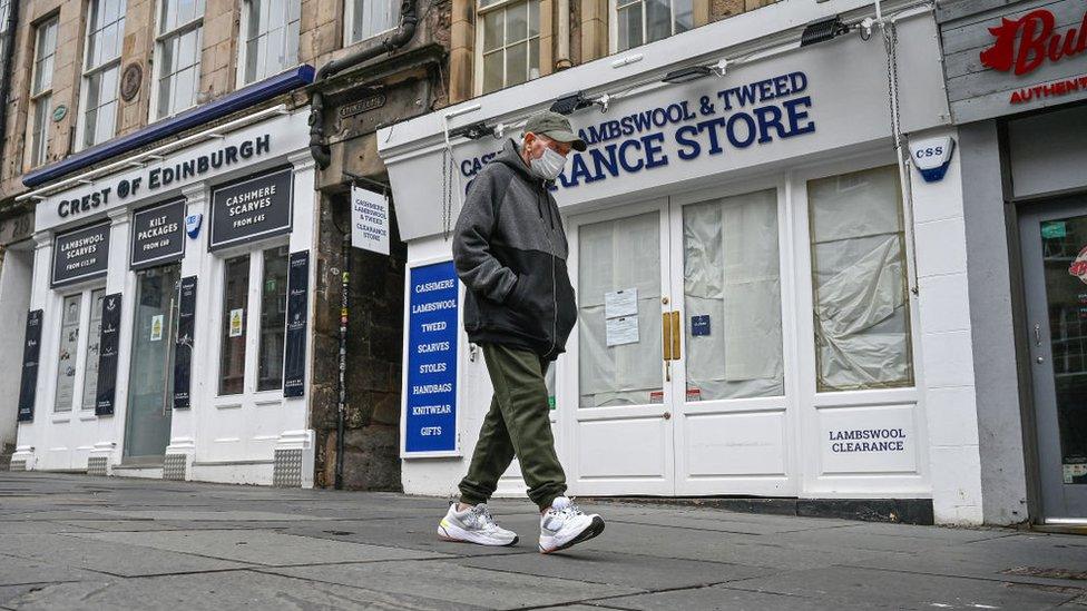 Shops closed in Edinburgh