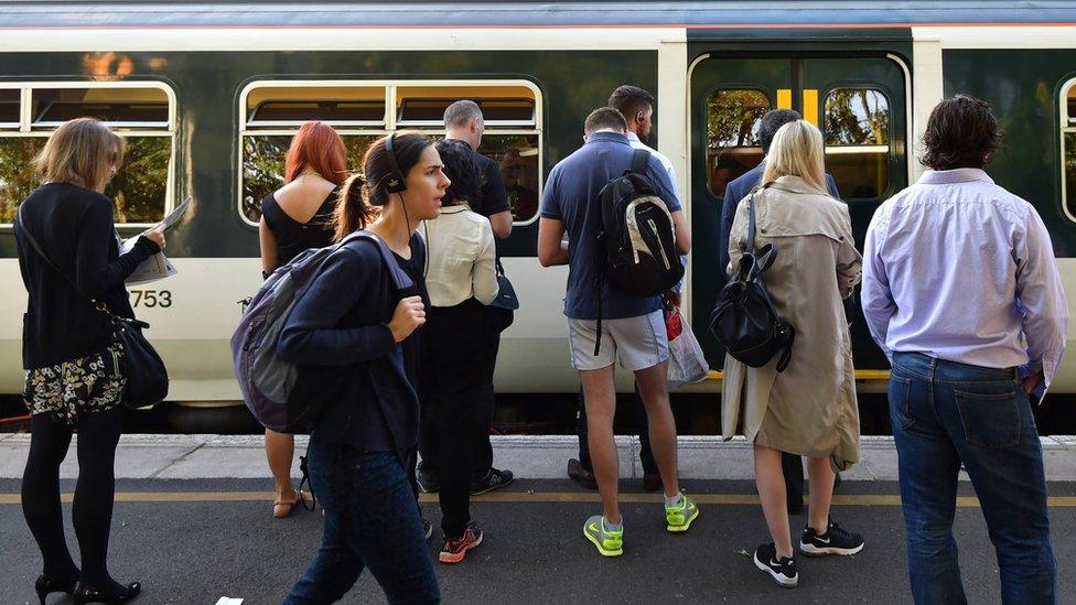 Rail commuters