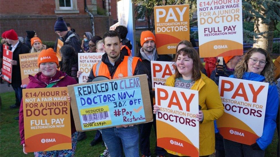 Doctors on strike