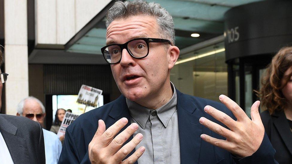 Tom Watson outside Labour HQ in London in September 2018