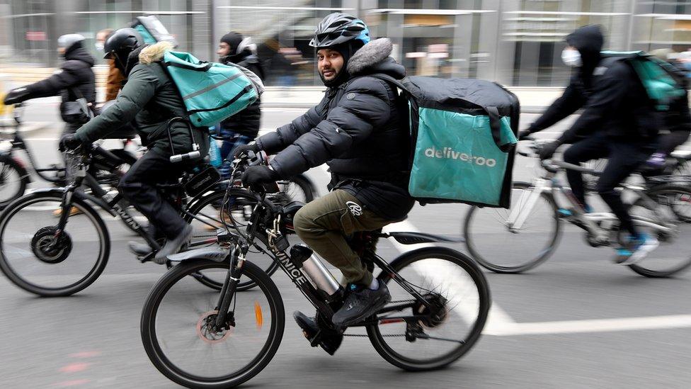 Deliveroo riders