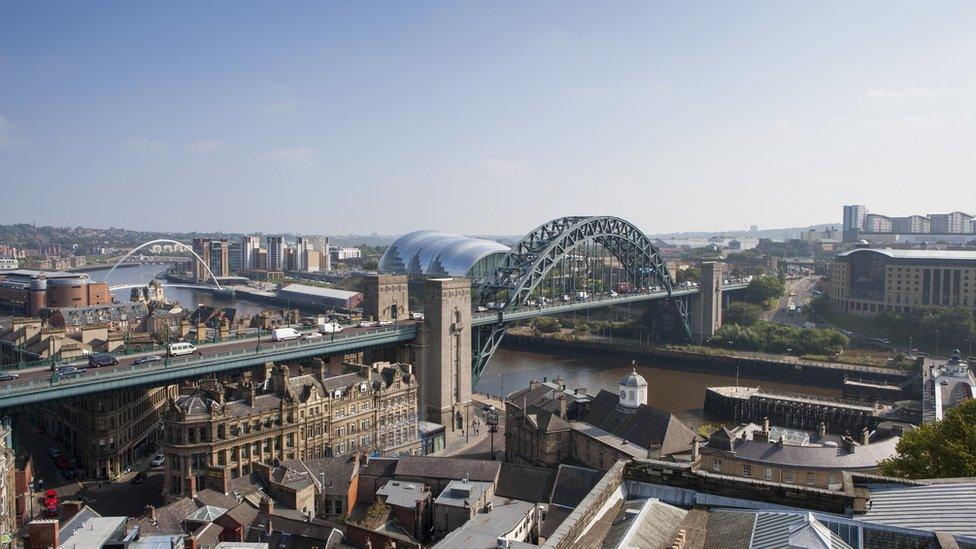 Newcastle skyline