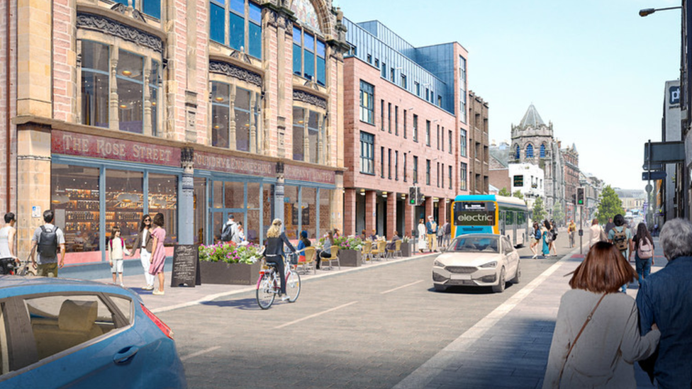 Artist's impression of street redesign