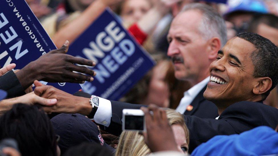 Obama in October 2008