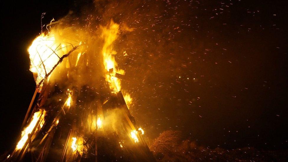 Bonfire on Raasay