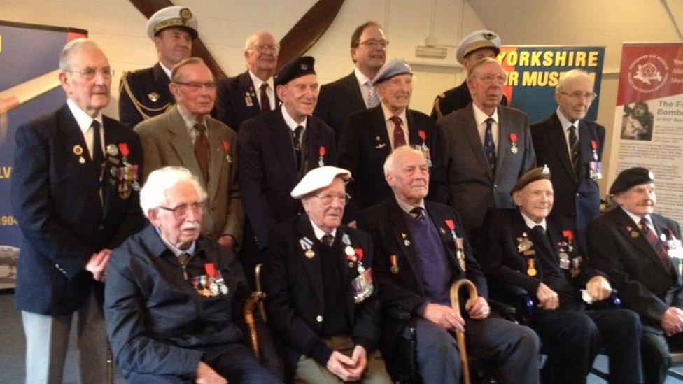 All twelve of the day's Légion d'Honneur recipients