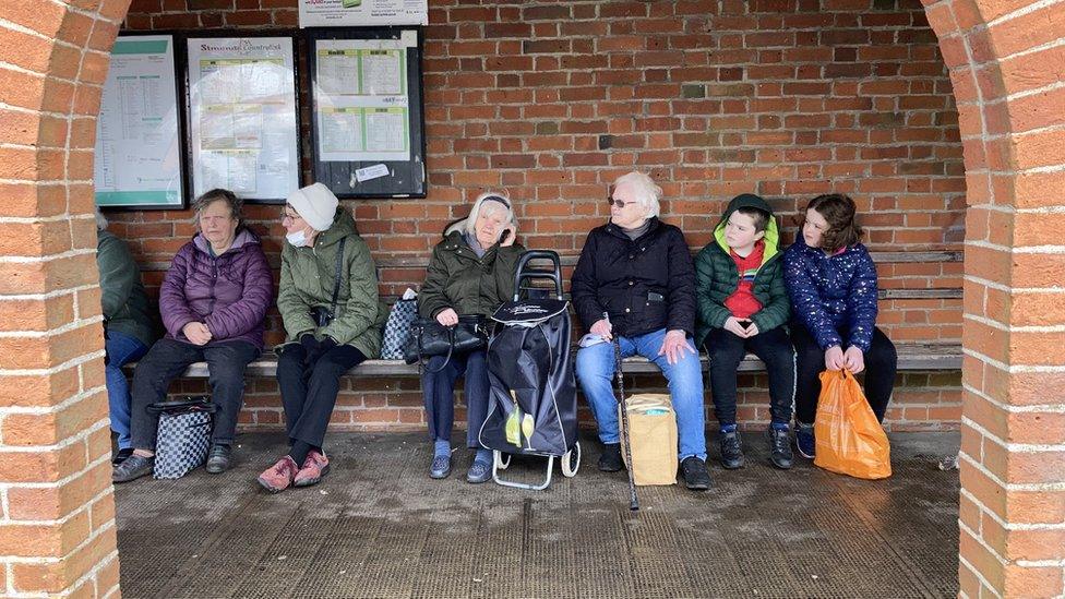 Bus passengers