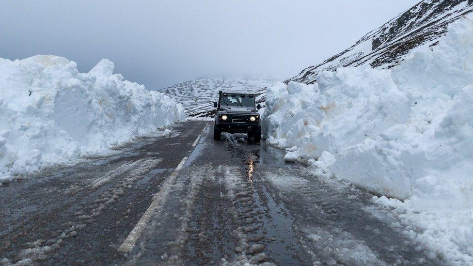 Avalanche debris