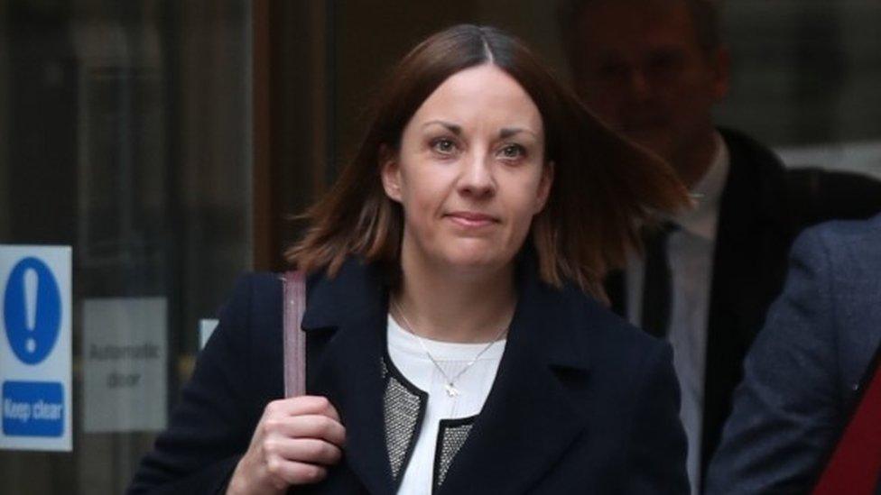 Kezia Dugdale outside court