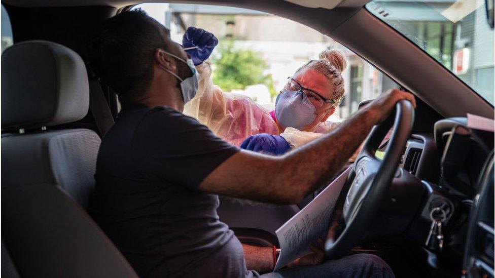 A driver gets tested in Austin, Texas