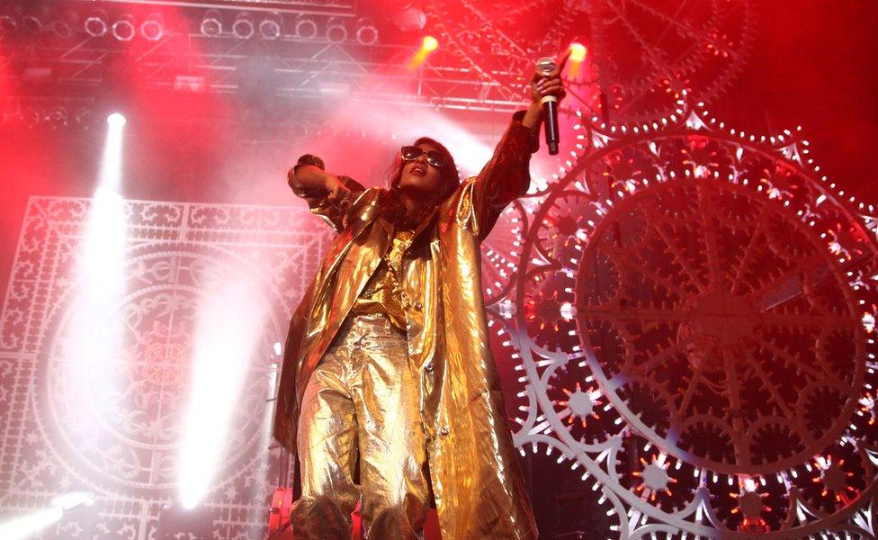 M.I.A in concert in New York