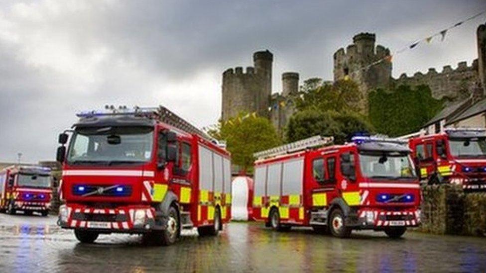 North Wales fire engines