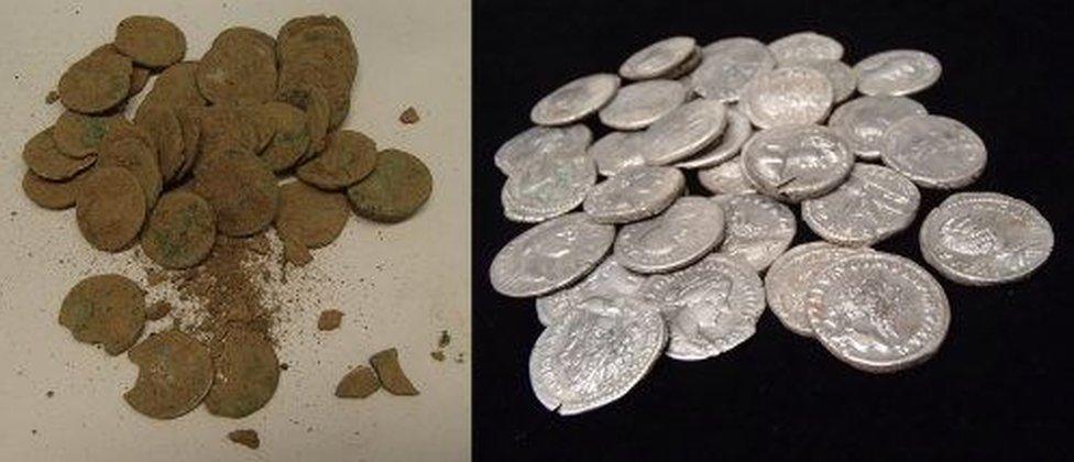 Overton Hoard - 37 silver Roman coins