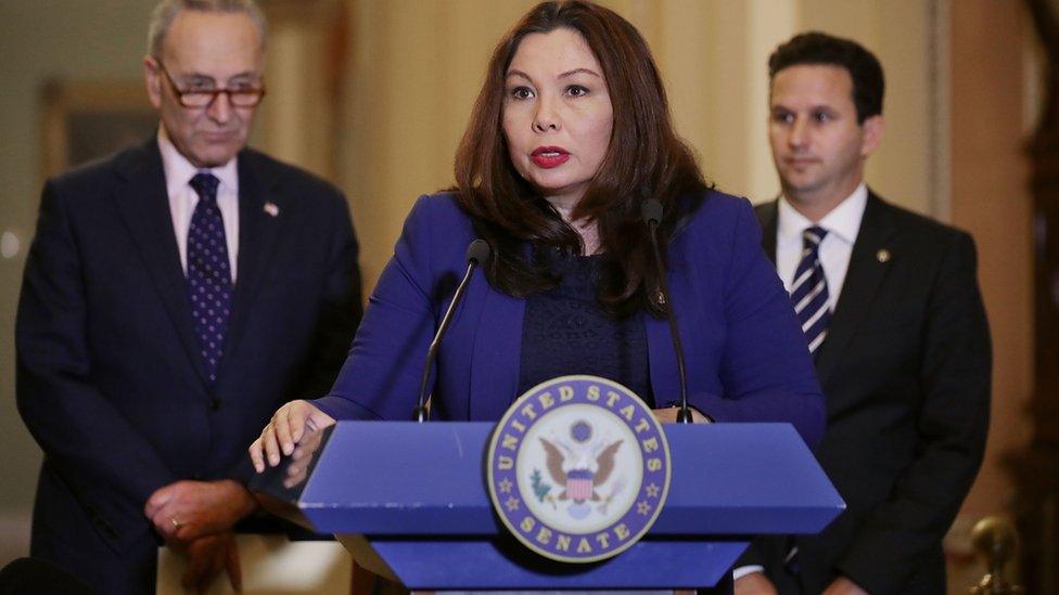 Sen Tammy Duckworth at the US Capitol November 7, 2017