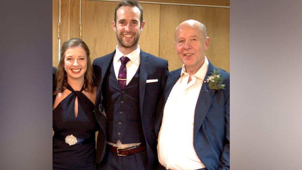 Alan Fitchett, pictured with his daughter Hannah and son Jonathan,