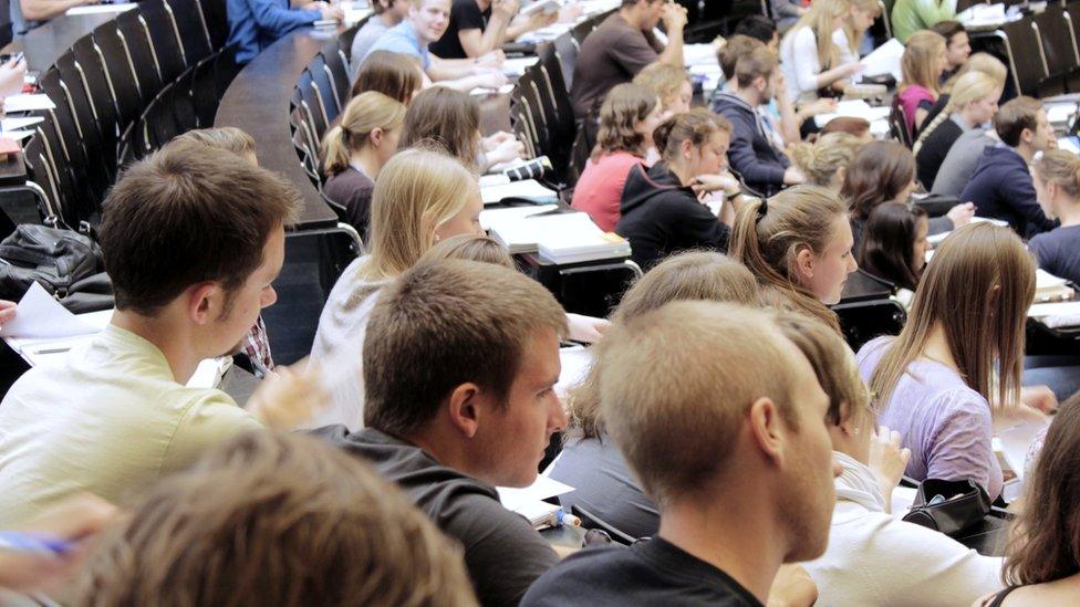 Students in lecture hall