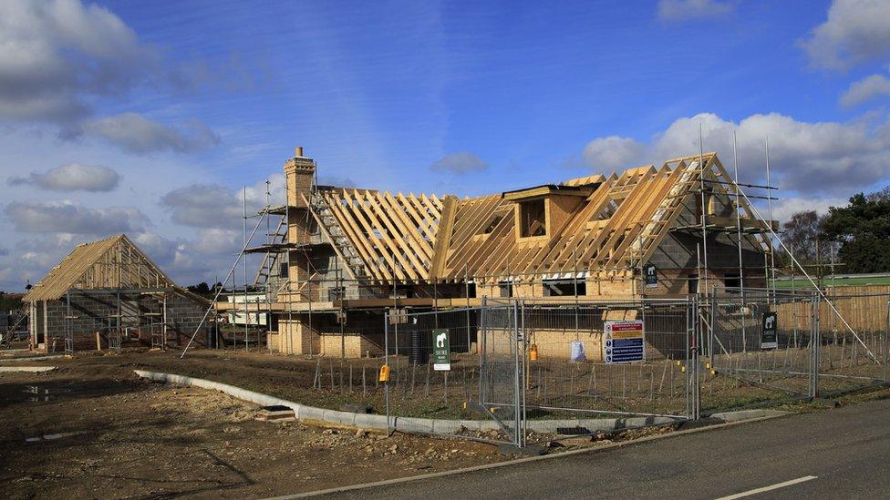 house building in Suffolk