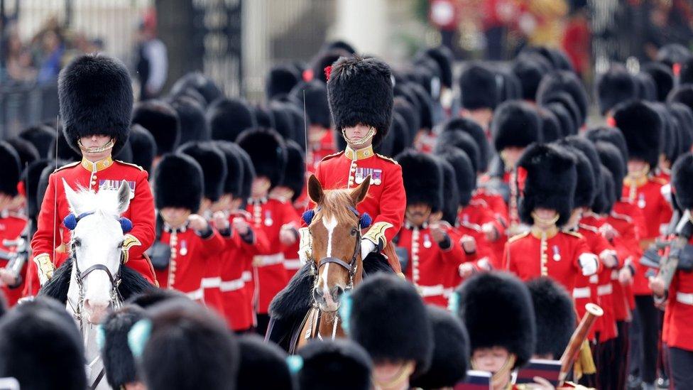 Soldiers on horseback