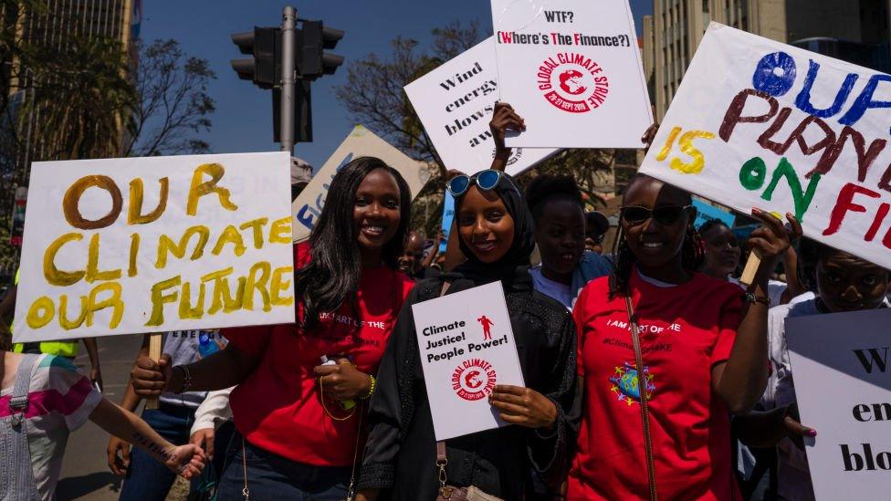 Climate activists in Kenya