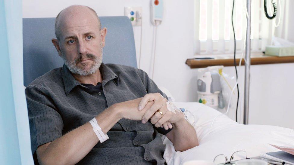 David Shutts undergoing chemotherapy