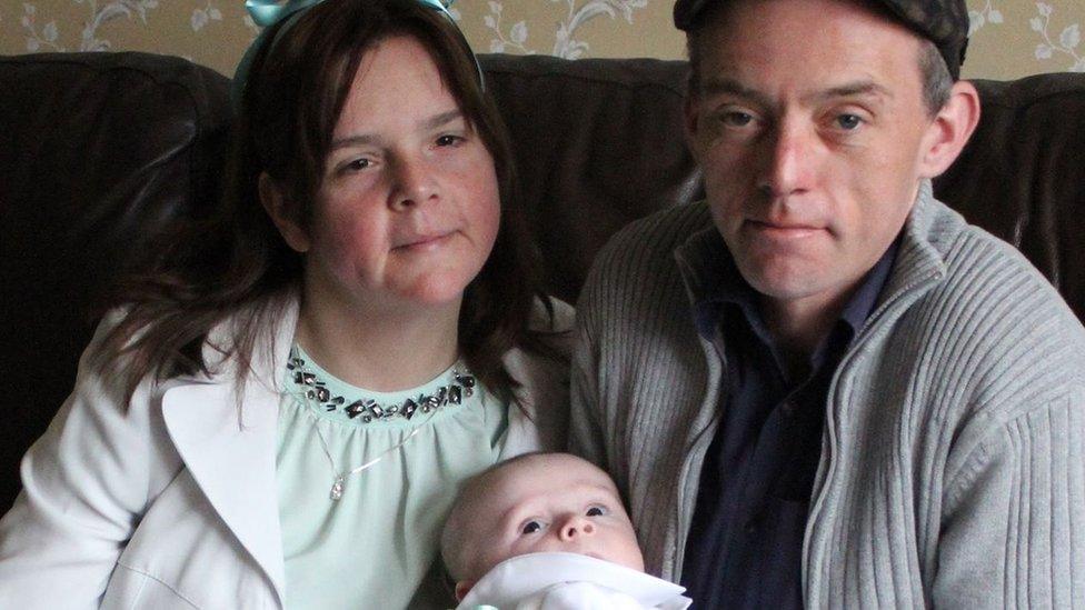Timothy McComb with his sister Katie