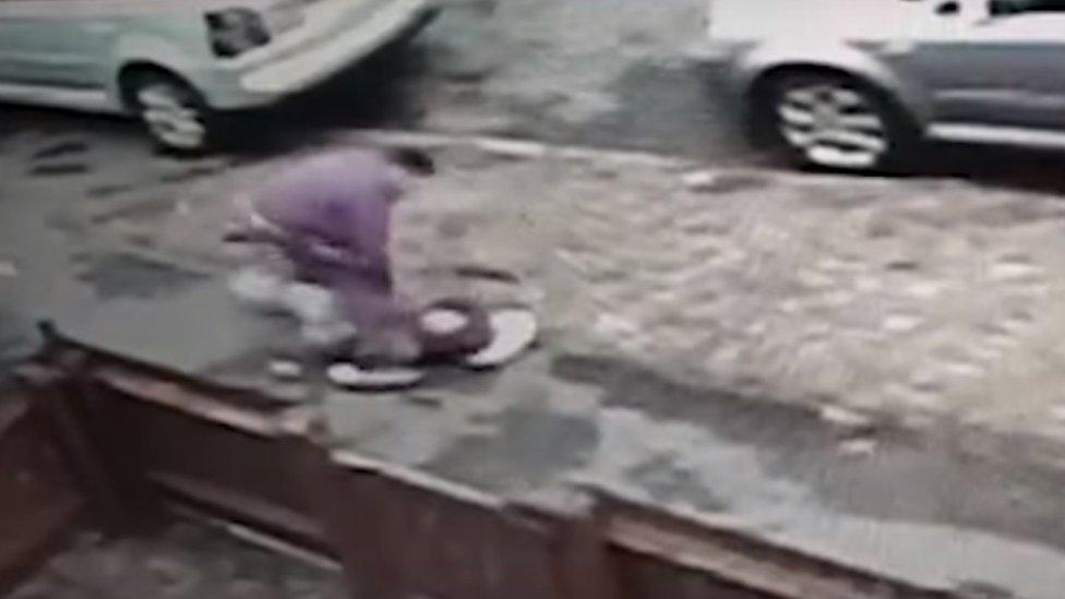 CCTV still of robbery