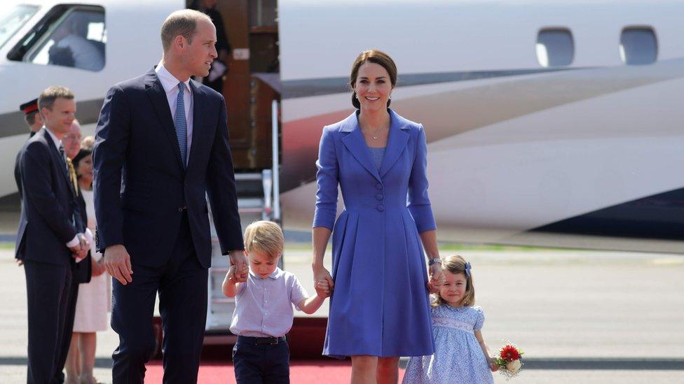 Duke and Duchess of Cambridge with Prince George and Princess Charlotte