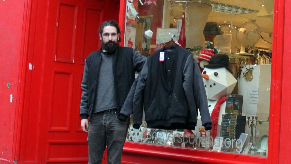 Volunteer models jacket