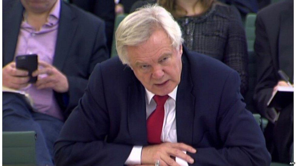 David Davis addressing MPs