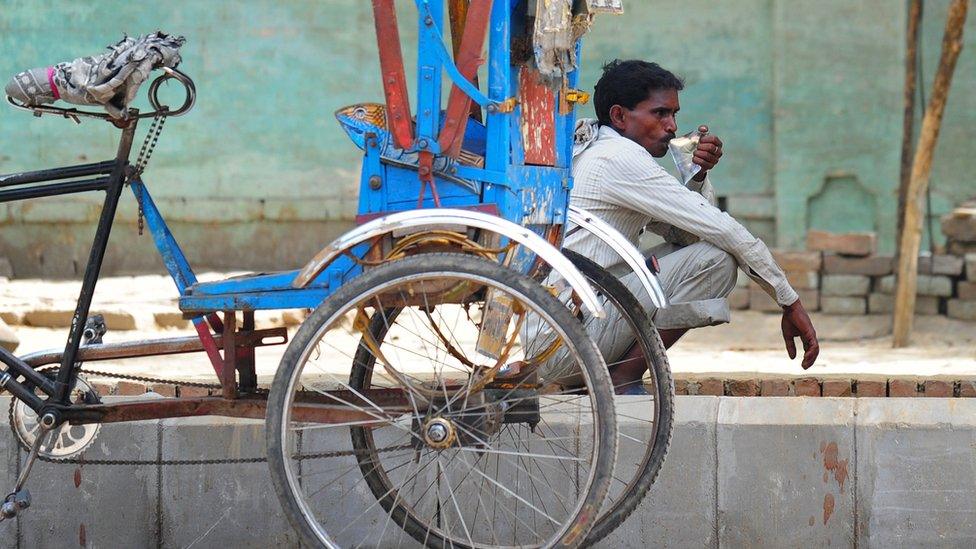 cycle rickshaw puller