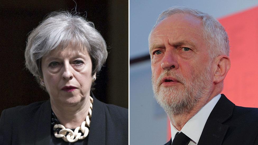 Theresa May and Jeremy Corbyn