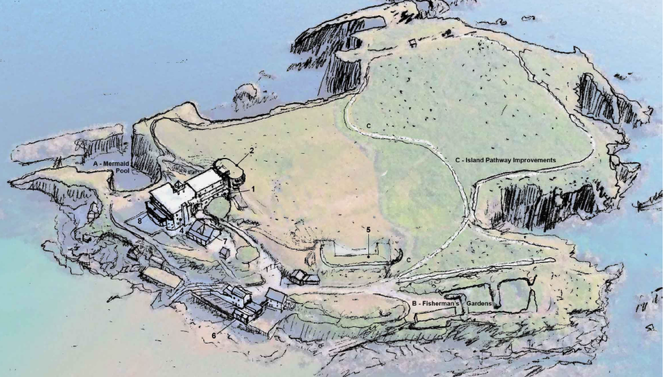 A sketch of Burgh Island