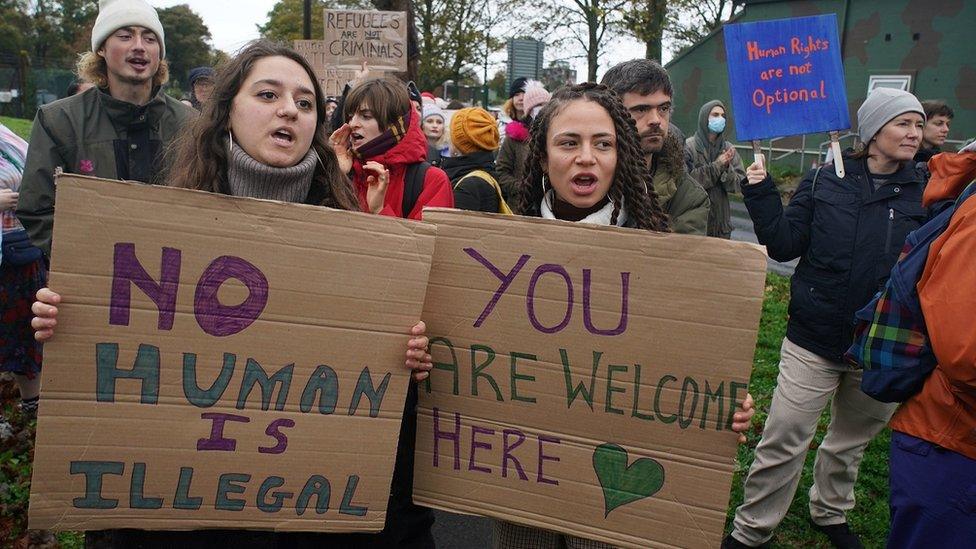 protestors.