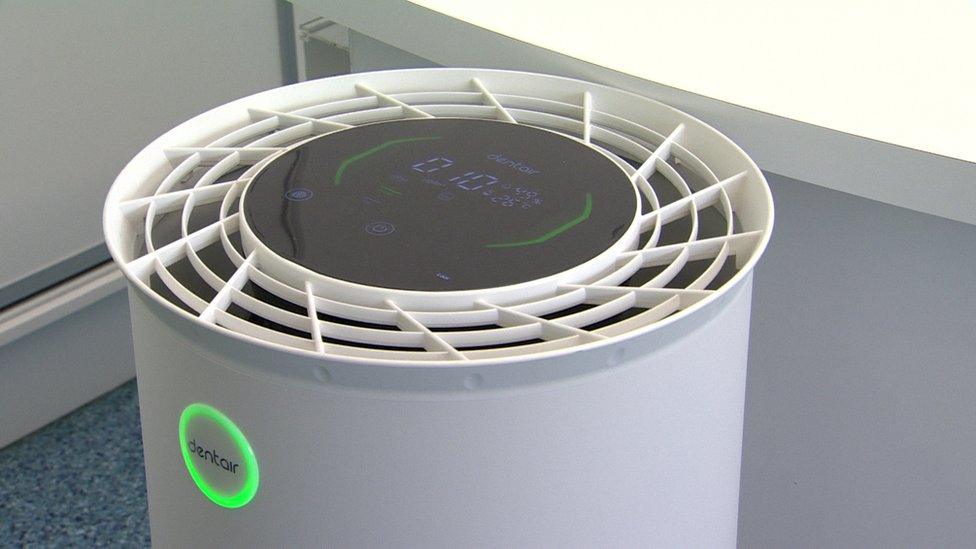 Many surgeries use large air purifiers