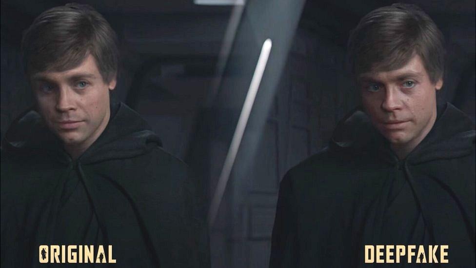 Luke Skywalker deepfake.