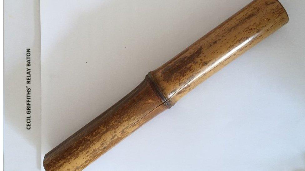 Cecil Griffith's relay baton