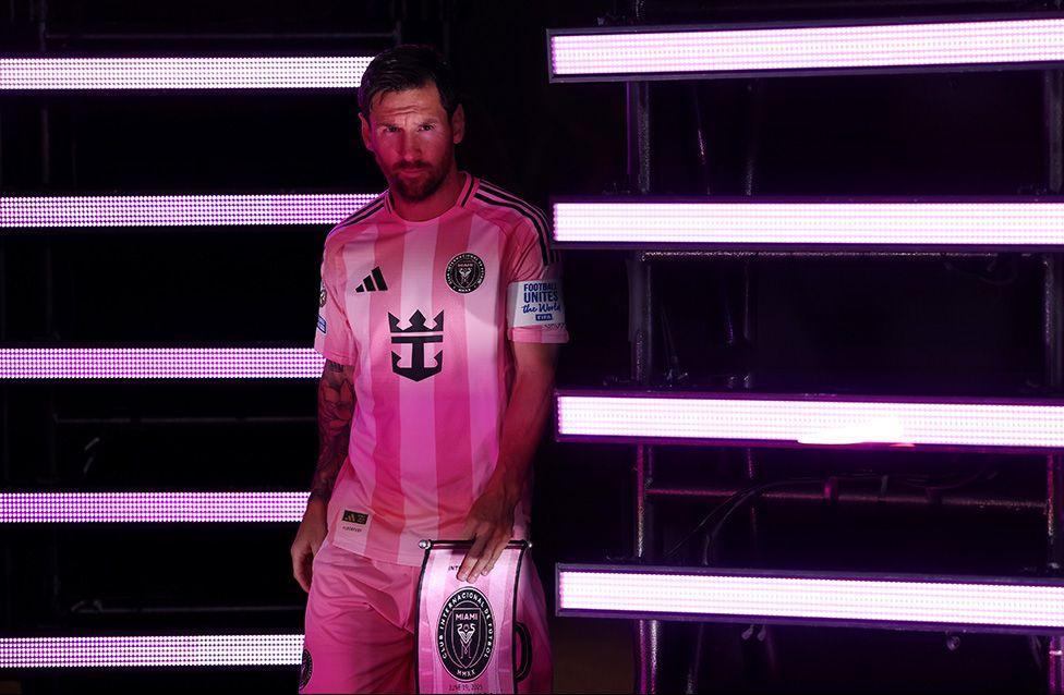 Inter Miami's Lionel Messi walks out of the tunnel prior to the FIFA Club World Cup 2025 match against Porto in Atlanta. Photo by Patrick Smith