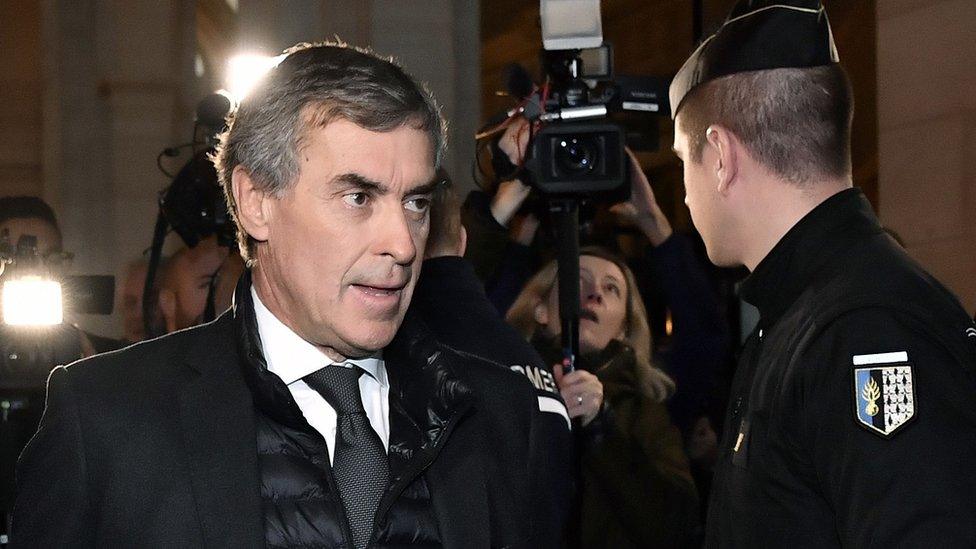 Former French budget minister Jerome Cahuzac arrives at Paris court, 8 Dec 16