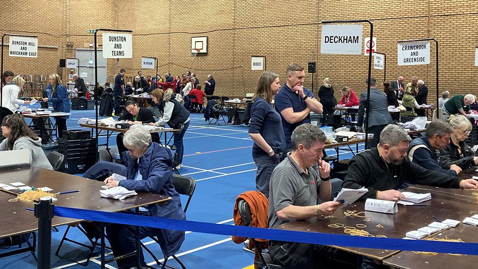 Gateshead local election count