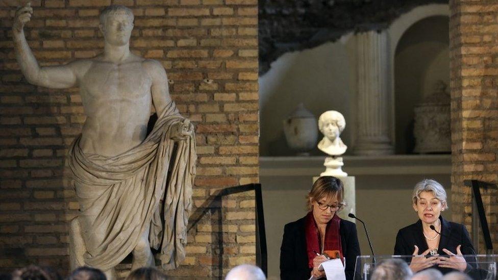 Irina Bokova, head of Unesco